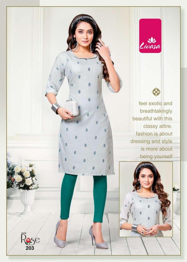 Livasa Rose 2 Casual Wear Printed Kurti Collection